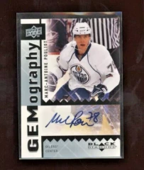 2009-10 Upper Deck Black Diamond Gemography Marc-Antoine Pouliot #GPO Auto Oilers